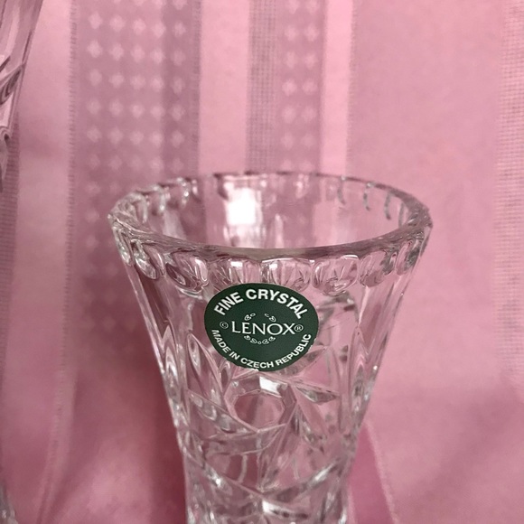 Lenox Fine Crystal Vases set of 2 - Picture 8 of 10